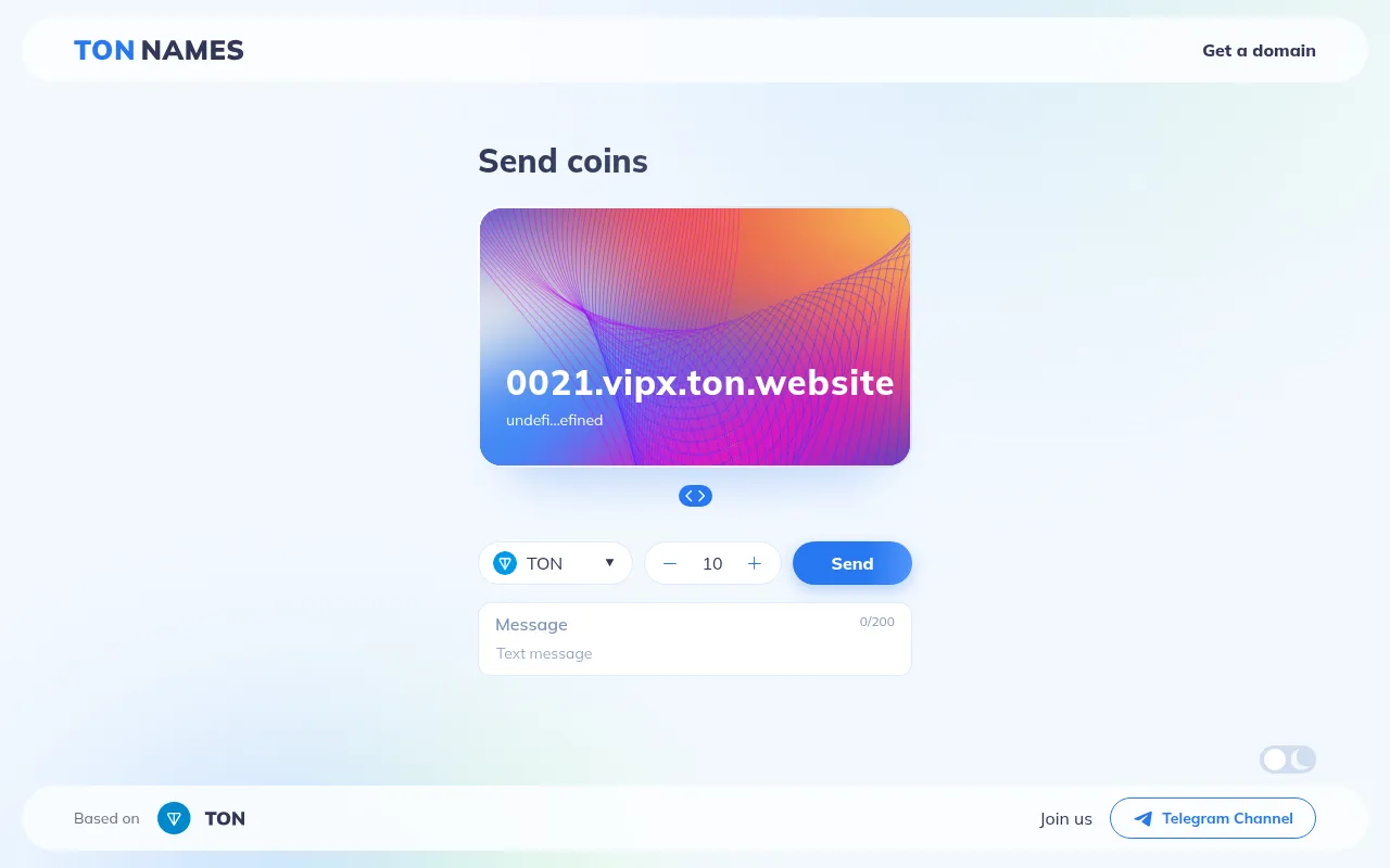 Screenshot of 0021.vipx.ton