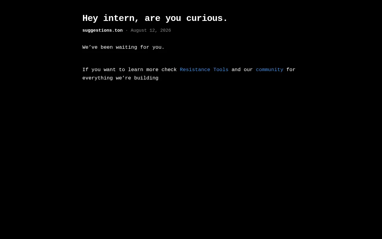 Screenshot of api-console.ton