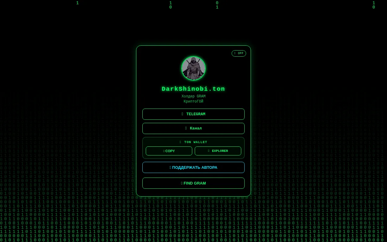 Screenshot of darkshinobi.ton