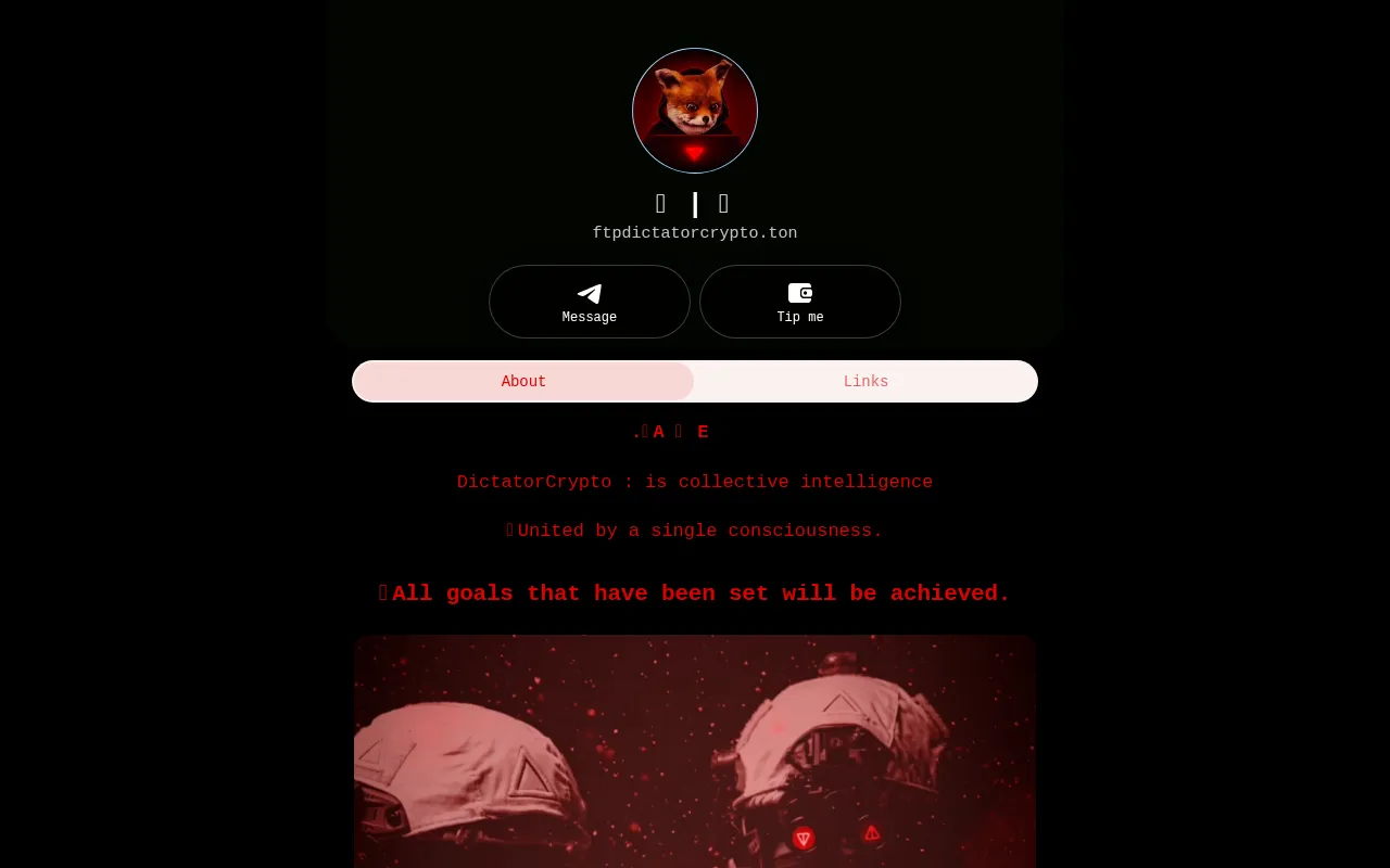 Screenshot of ftpdictatorcrypto.ton