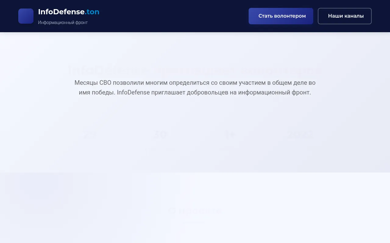 Screenshot of infodefense.ton