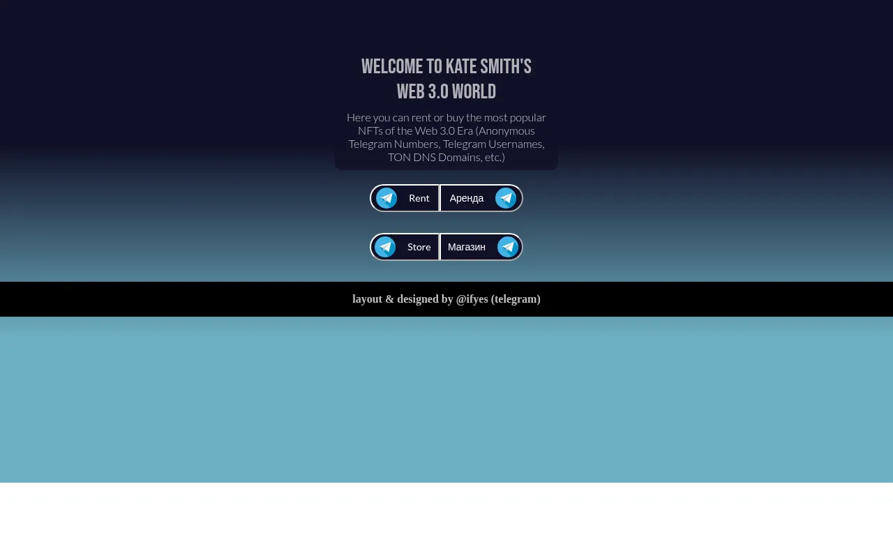 Screenshot of katesmith.ton