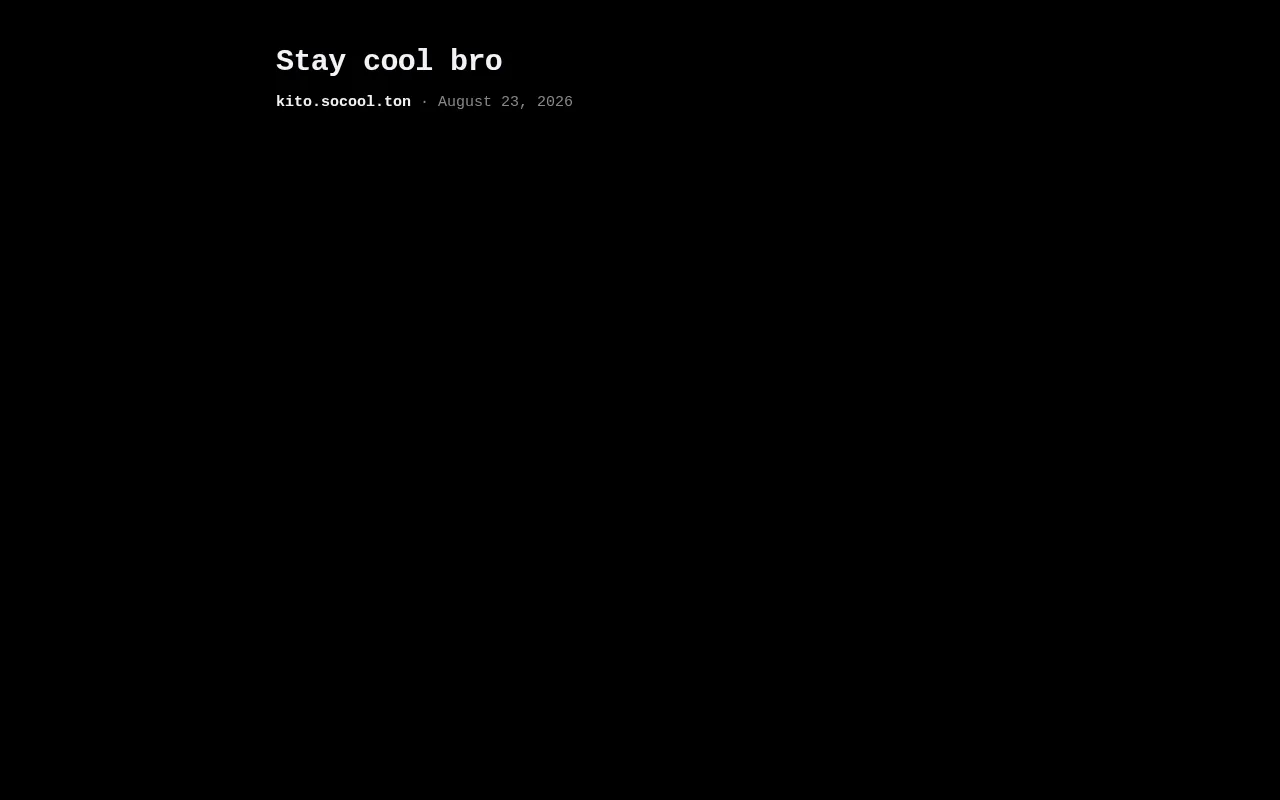 Screenshot of kito.socool.ton