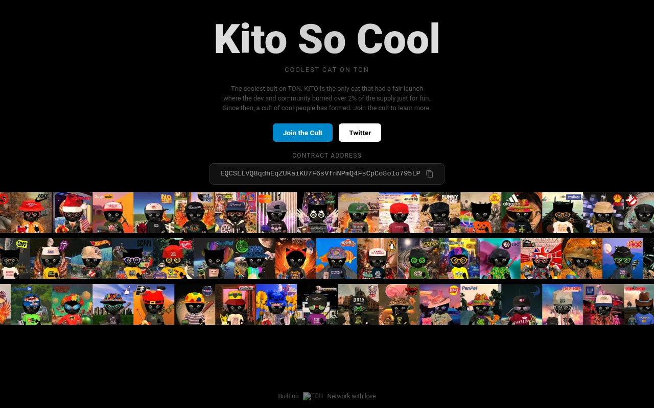 Screenshot of kitosocool.ton