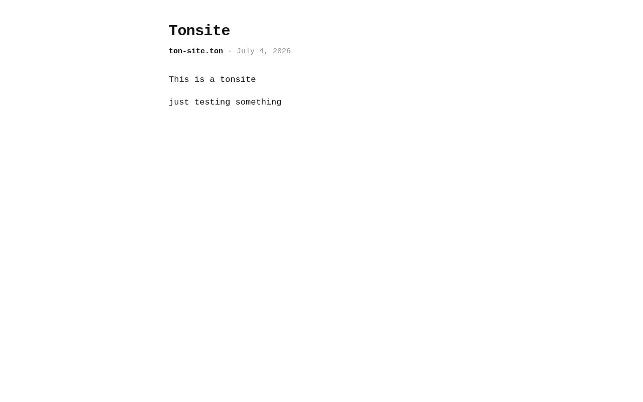 Screenshot of ton-site.ton