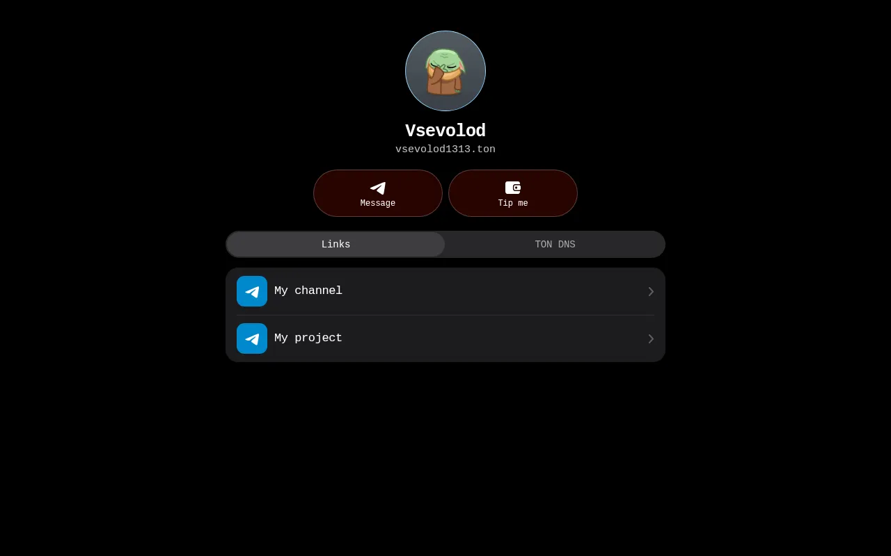 Screenshot of vsevolod1313.ton