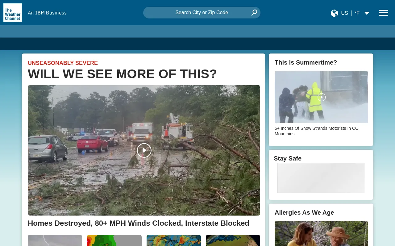 Screenshot of weathersite.ton