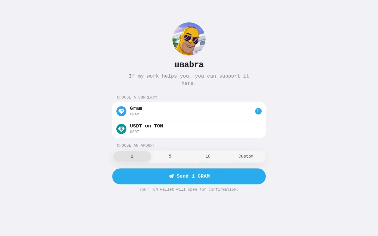 Screenshot of yaroslove.ton